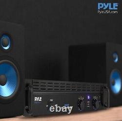 PYLE PTA1000 1,000-Watt, 2-Channel Professional Power Amp with Bluetooth