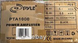 PYLE PTA1000 1,000-Watt, 2-Channel Professional Power Amp with Bluetooth