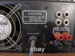 Pas 800 Stereo Power Amplifier Powers On For Parts or Repair
