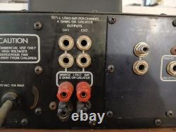 Pas 800 Stereo Power Amplifier Powers On For Parts or Repair