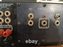 Pas 800 Stereo Power Amplifier Powers On For Parts or Repair