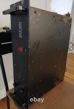 Pas 800 Stereo Power Amplifier Powers On For Parts or Repair