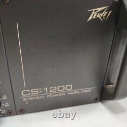 Peavey CS 1200 Professional Stereo Power Amplifier 600X2 4ohm 1200watts USA Vtg