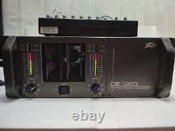 Peavey CS 1200 Professional Stereo Power Amplifier 600X2 4ohm 1200watts USA Vtg