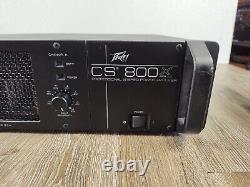 Peavey CS 800X 1200 watt Professional Stereo Power Amplifier FOR PARTS OR REPAIR