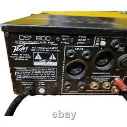 Peavey CS 800X 1200 watt Professional Stereo Power Amplifier Untested