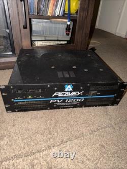 Peavey PV 1200 Professional 600W x 2 Stereo Power Amplifier 1200W Mono Read