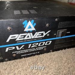 Peavey PV 1200 Professional 600W x 2 Stereo Power Amplifier 1200W Mono Read