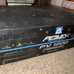 Peavey PV 1200 Professional 600W x 2 Stereo Power Amplifier 1200W Mono Read