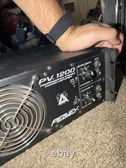 Peavey PV 1200 Professional 600W x 2 Stereo Power Amplifier 1200W Mono Read