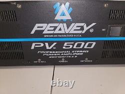 Peavey PV-500 Professional Stereo Power Amplifier 250 W, 2 Channel TESTED