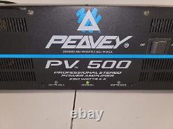 Peavey PV-500 Professional Stereo Power Amplifier 250 W, 2 Channel TESTED