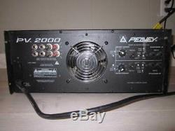 Peavey PV2000 Professional Stereo Power Amplifier 2000 Watts
