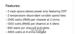 Peavy cs-4000 amplifier professional power amplifier (as is)