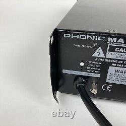 Phonic Max 1500 Professional Power Amplifier Working Well Cosmetic Issues