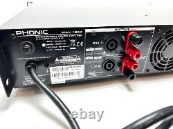 Phonic Max 1600 Professional Power Amplifier 450W High-current Toroidal