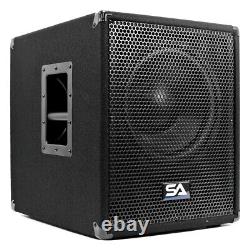 Powered 12 Inch Pro Audio/DJ Subwoofer Cabinet with Class D Amp 800 Watts