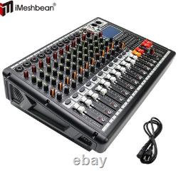 Pro 12 Channel 700W Powered Mixer Power Mixing Amplifier Amp 99DSP USB 110V-240V