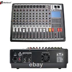 Pro 12 Channel 700W Powered Mixer Power Mixing Amplifier Amp 99DSP USB 110V-240V