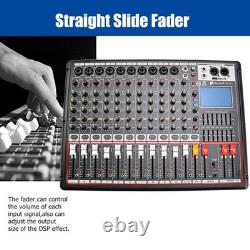 Pro 12 Channel 700W Powered Mixer Power Mixing Amplifier Amp 99DSP USB 110V-240V