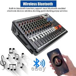 Pro 12 Channel 700W Powered Mixer Power Mixing Amplifier Amp 99DSP USB 110V-240V
