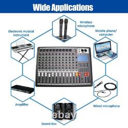 Pro 12 Channel 700W Powered Mixer Power Mixing Amplifier Amp 99DSP USB 110V-240V