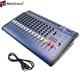 Pro 12 Channel Mixer Withpower Amplifier 2000w Bluetooth Sound Package Powertable