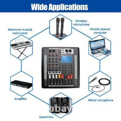 Pro 4 Channel Mixer withPower Amplifier 700W withBluetooth Sound Package 110V-220V