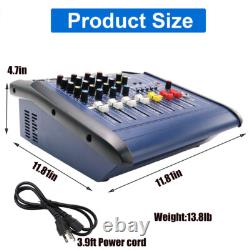Pro 4 Channel Mixer withPower Amplifier 800w withBluetooth Sound Package Powertable