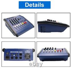 Pro 4 Channel Mixer withPower Amplifier 800w withBluetooth Sound Package Powertable