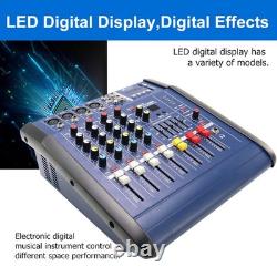 Pro 4 Channel Mixer withPower Amplifier 800w withBluetooth Sound Package Powertable