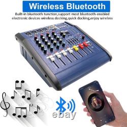 Pro 4 Channel Mixer withPower Amplifier 800w withBluetooth Sound Package Powertable