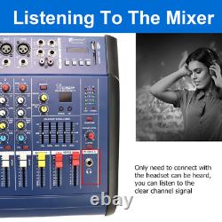 Pro 4 Channel Mixer withPower Amplifier 800w withBluetooth Sound Package Powertable