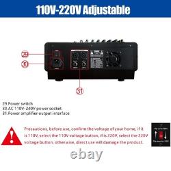 Pro 8 Channel 700W Powered Mixer Power Mixing Amplifier Amp 99DSP USB 110V-240V