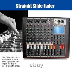 Pro 8 Channel 700W Powered Mixer Power Mixing Amplifier Amp 99DSP USB 110V-240V