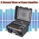 Pro 8 Channel Mixer Withpower Amplifier 1000w Withbluetooth Sound Package Powertable