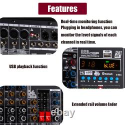 Pro 8 Channel Mixer withPower Amplifier 1000w withBluetooth Sound Package Powertable