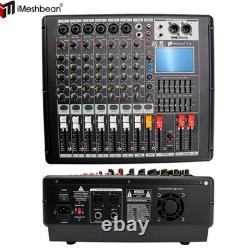 Pro 8 Channel Mixer withPower Amplifier 700W withBluetooth Sound Package 110V-220V