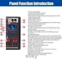 Pro 8 Channel Mixer withPower Amplifier 700W withBluetooth Sound Package 110V-220V