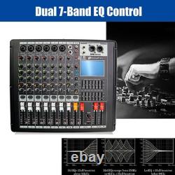 Pro 8 Channel Mixer withPower Amplifier 700W withBluetooth Sound Package 110V-220V