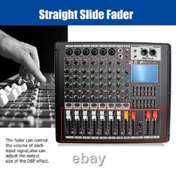 Pro 8 Channel Mixer withPower Amplifier 700W withBluetooth Sound Package 110V-220V