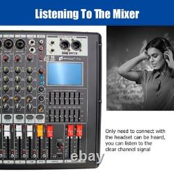 Pro 8 Channel Mixer withPower Amplifier 700W withBluetooth Sound Package 110V-220V