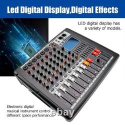 Pro 8 Channel Mixer withPower Amplifier 700W withBluetooth Sound Package 110V-220V