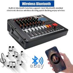 Pro 8 Channel Mixer withPower Amplifier 700W withBluetooth Sound Package 110V-220V