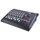 Pro 8 Channel Powered Audio Mixer Power Mixing Dj Amplifier Amp With Usb Slot 110v