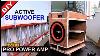 Pro Active Sub Woofer Speaker Diy Tutorial Video Using Pro Power Amplifier With Cv D15 1500w Sub