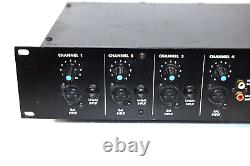 Pro Audio KMD RM4-150 4 Channel Mixing Amplifier DJ Equipment Tested Works rack