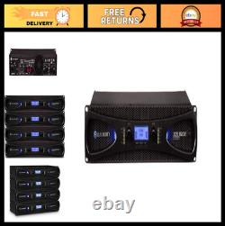 Professional 2-Channel Power Amplifier, 525W at 4 Ohm, DSP, XLR/RCA Inputs, Band