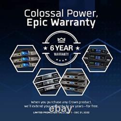 Professional 2-Channel Power Amplifier, 525W at 4 Ohm, DSP, XLR/RCA Inputs, Band