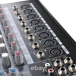 Professional Power Mixer Amplifier Amp 8 Channel USB 16DSP LCD Recording Studio